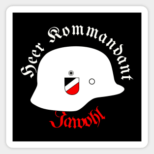 German Soldier Jawohl Heer Kommandant Sticker